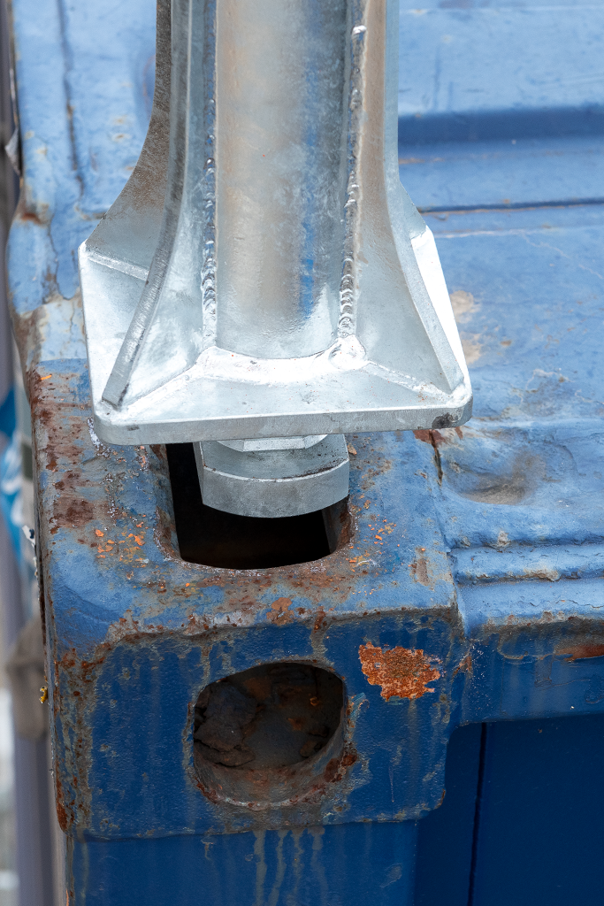 BTS Shipping Container Anchor Post & Horizontal Lifeline Kit