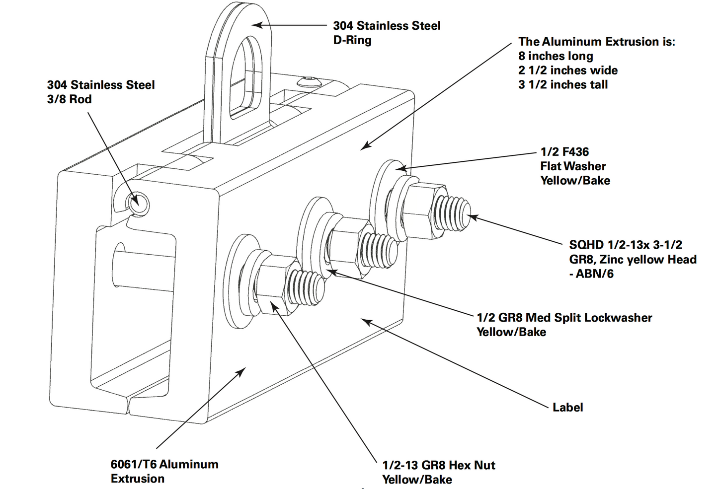 Standing Seam Universal Roof Anchor