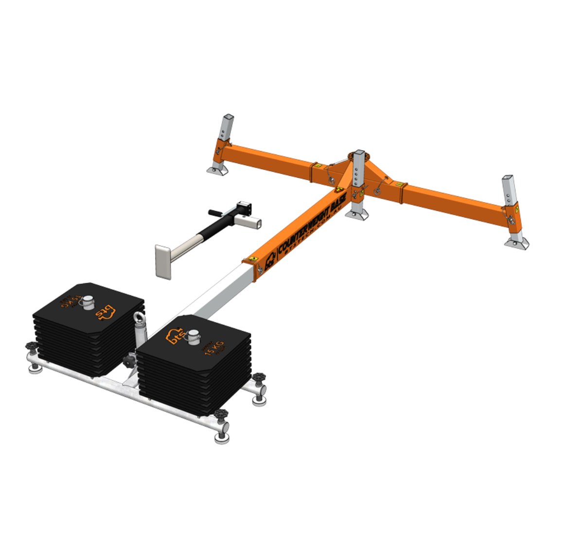 PRO-3G & 6G Hitch Mount / Counterweight Base Kit