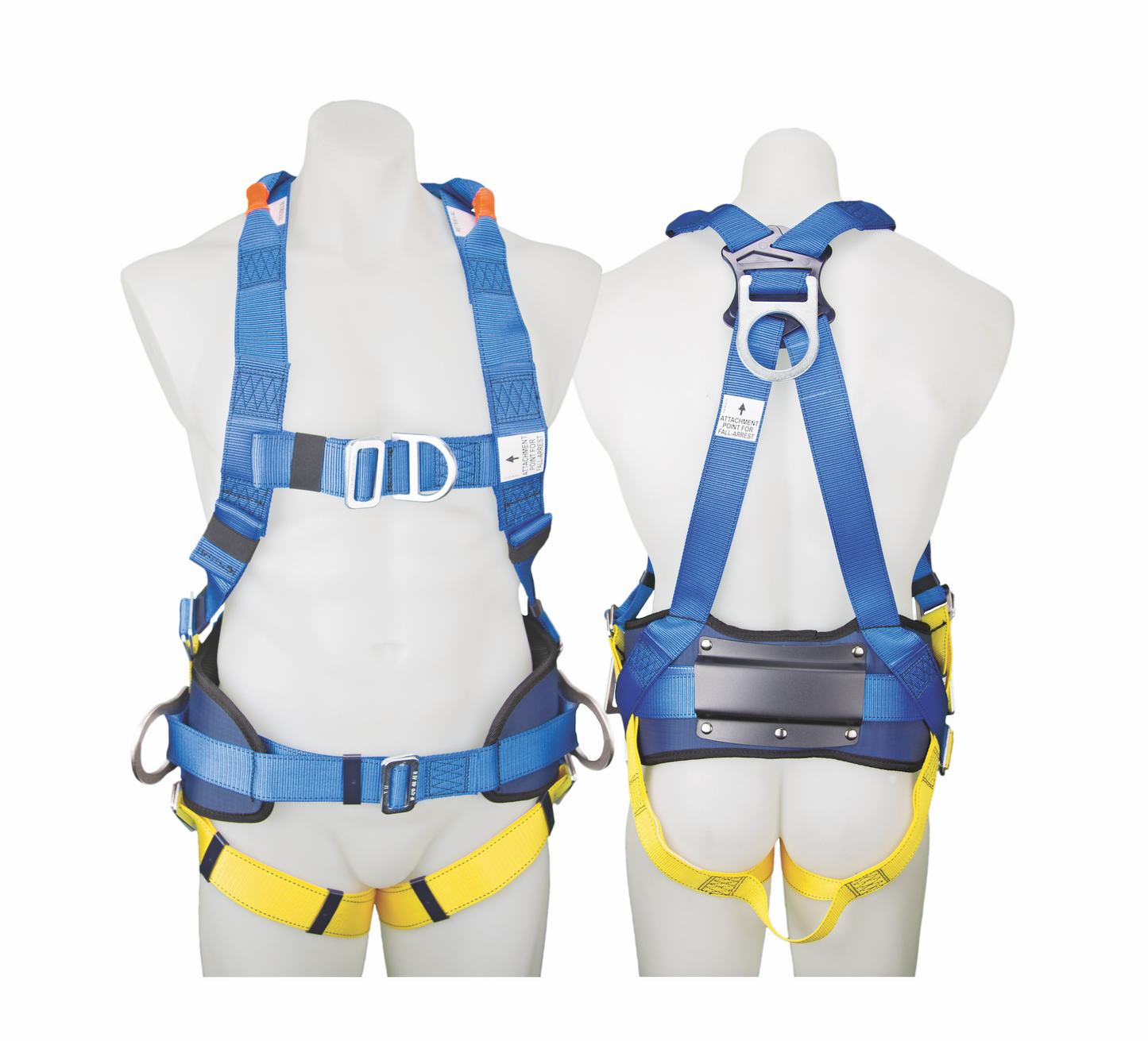 3M PROTECTA P50 Contstruction Harness 1390062A, Blue and Yellow, Universal