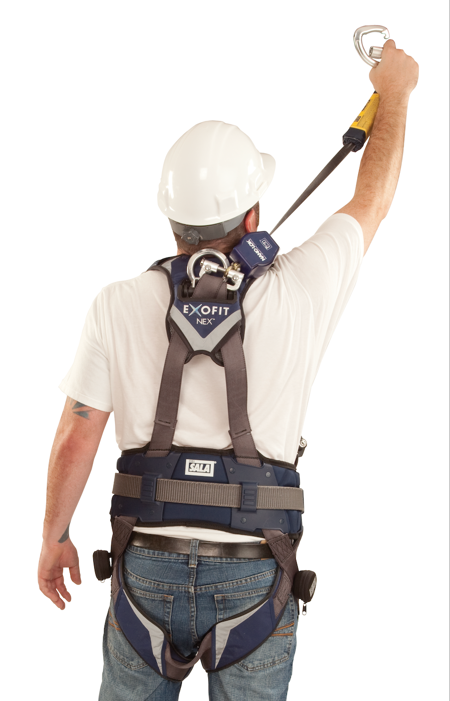 3M DBI-SALA Nano-Lok 1.8m Single Leg SRL with Quick Connector and Snap Hook