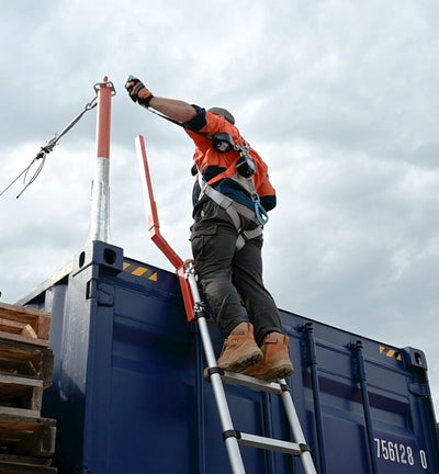 BTS Shipping Container Anchor Post & Horizontal Lifeline Kit