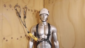 Climbr Double Rope Lanyard with Snap Hook & Scaffold Hooks