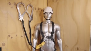 ScaffPro2 Double Elasticated Lanyard with Snap Hook & 110mm Scaffold Hooks 2m