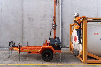 Portable Fall Arrest System! The BTS AirHook Trailer in Civil Construction: A Game-Changer for Roading, Geotechnical & Bridge Work
