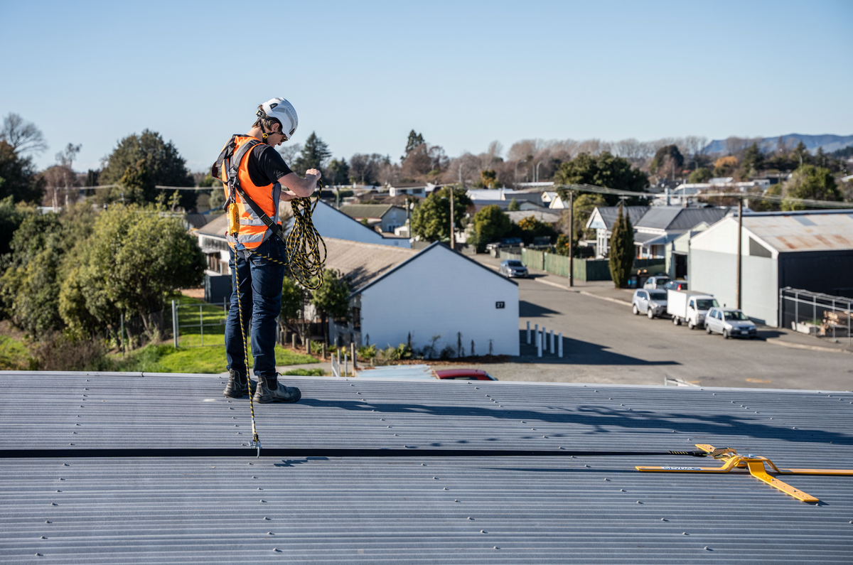 Half Static Line Temporary Metal Roof Horizontal Static Line System – NZ Access