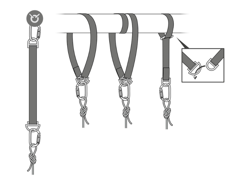 CONNEXION FIXE ANCHOR STRAP 150cm