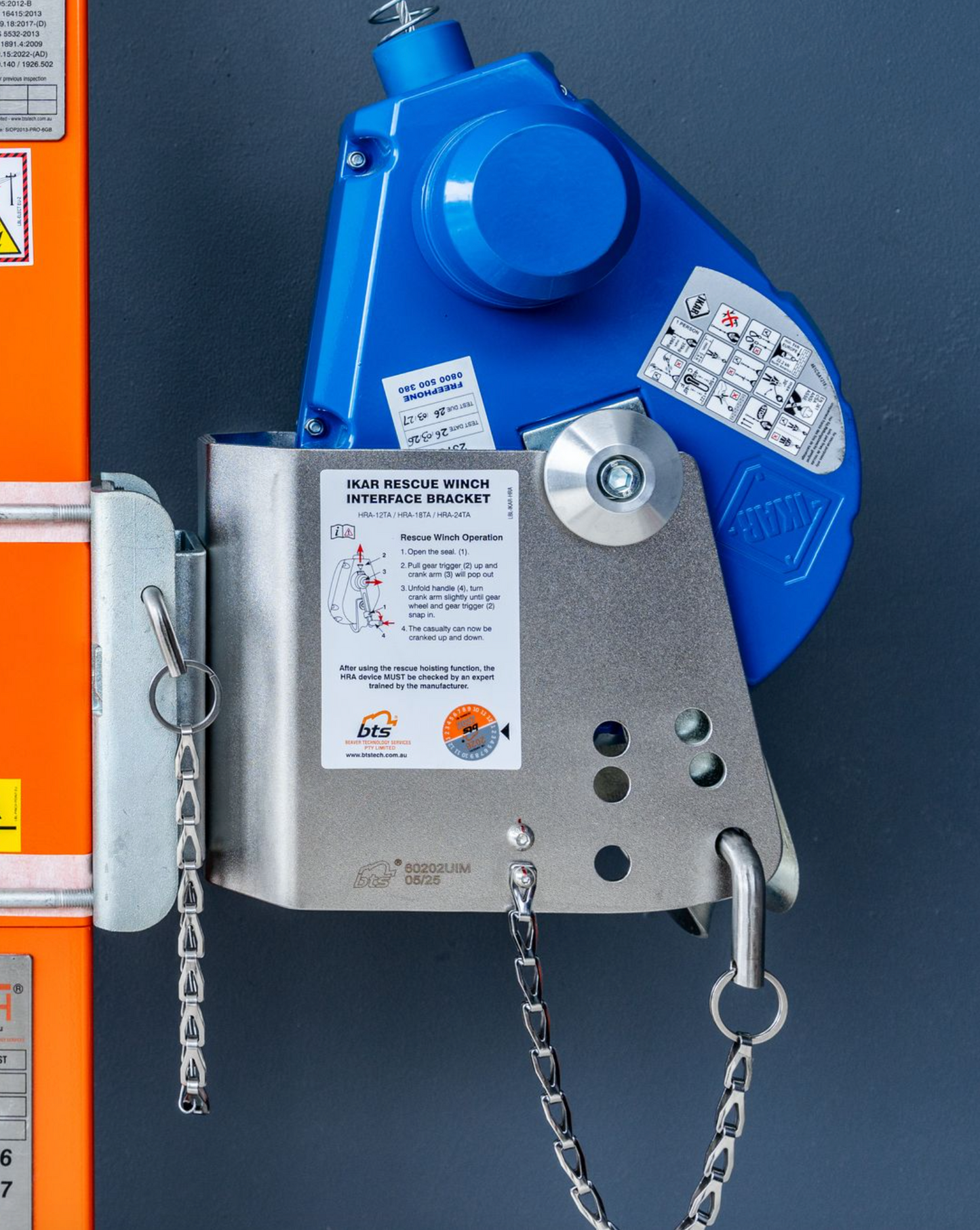IKAR HRA Fall Arrest Blocks with Recovery Winch