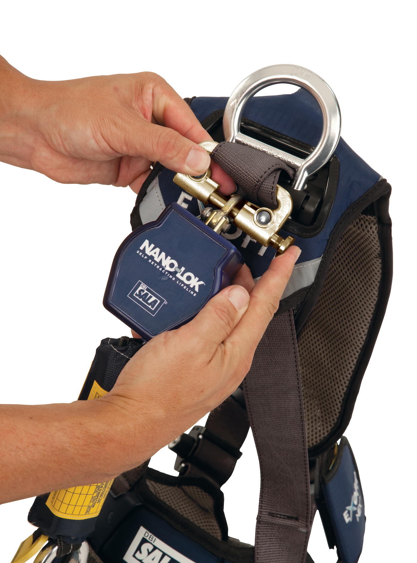 3M DBI-SALA Nano-Lok 1.8m Single Leg SRL with Quick Connector and Snap Hook