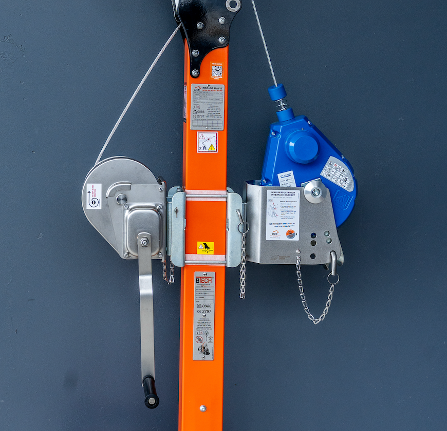 IKAR HRA Fall Arrest Blocks with Recovery Winch