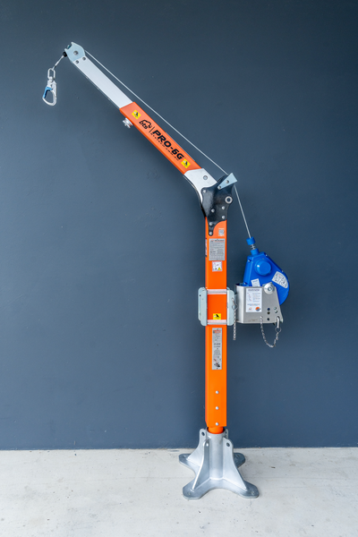 BTS Pro-6G 3-Piece Davit Kit with IKAR Fall Arrest Block and Recovery Winch