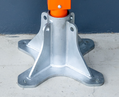 BTS Permanent Davit Base (Floor Mount c/w Screw locking pin)