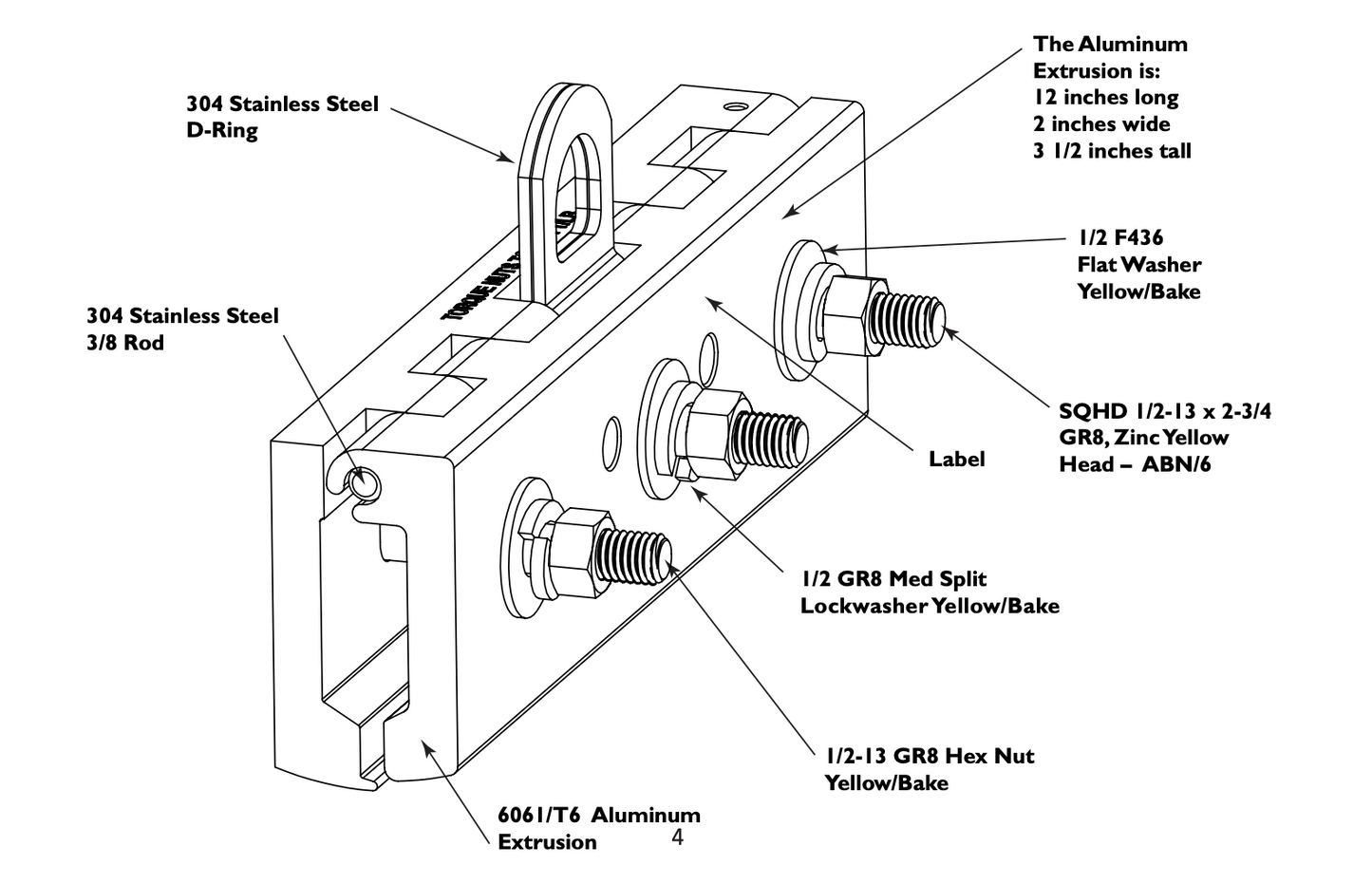 METAL PLUS LLC SNAP-LOCK SAFETY ANCHOR
