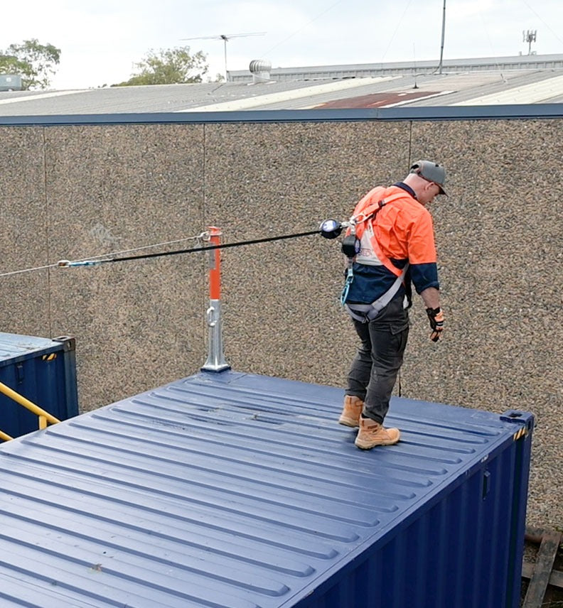 BTS Shipping Container Anchor Post & Horizontal Lifeline Kit