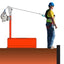 Portable Horizontal Anchor Mast Kit with IKAR Fall Arrest Block and Recovery Winch