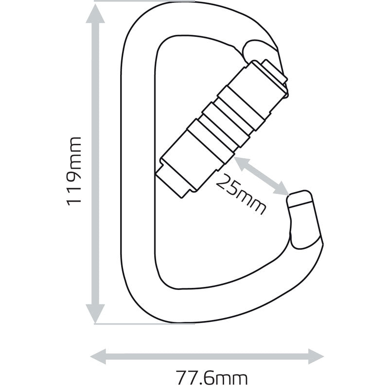 Aion - Triple Lock D Carabiner