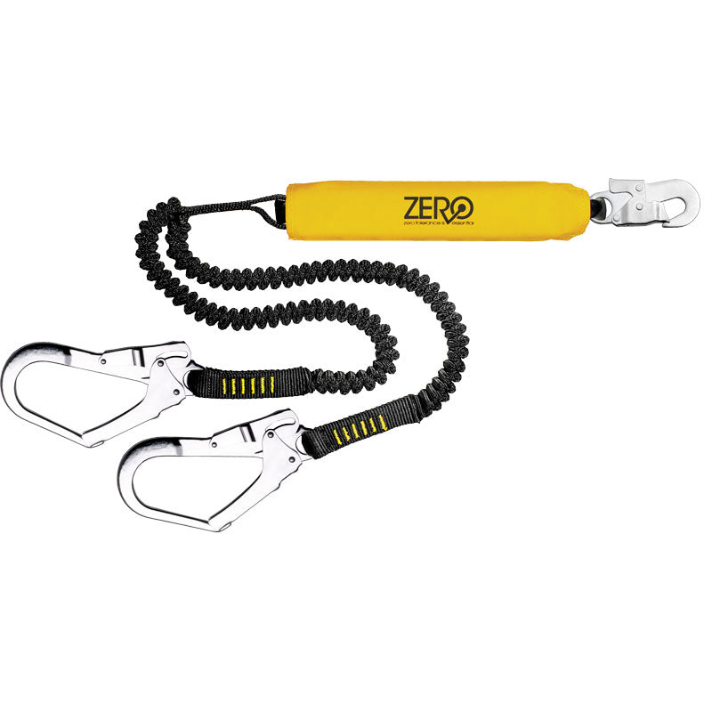 Scaffpro Double Elasticated Lanyard with Snap Hook & Scaffold Hooks 2m