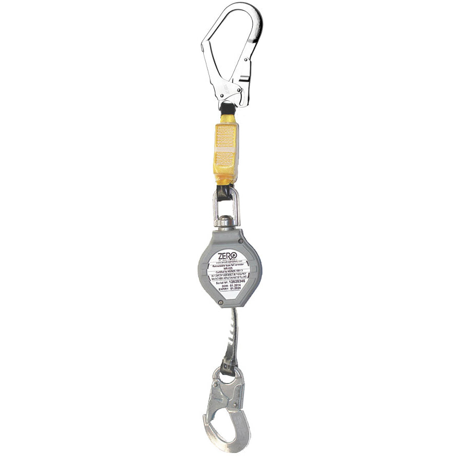 Webbing Ghook Supalite Self Retracting Webbing Lifeline with Scaffold Hook - 2.4m ...